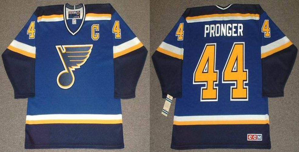 2019 Men St.Louis Blues 44 Pronger blue CCM NHL jerseys